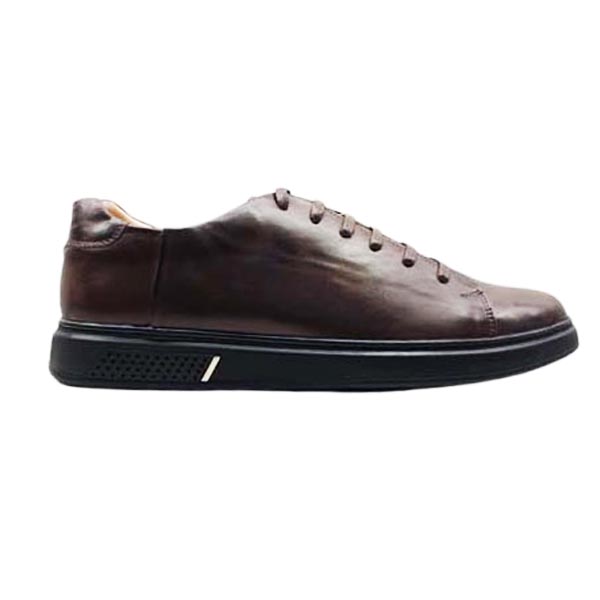 Basket pour homme 5051 marron cuir .......... Basket cuir pour homme Maroc